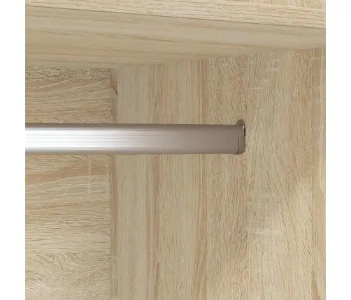 Skapis, 50X50X200 Cm, Ozolkoka Krāsā, Inženierijas Koks Vidaxl