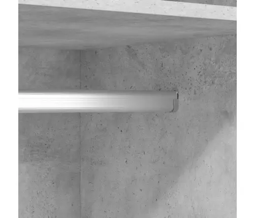 Skapis, 50X50X200 Cm, Betona Pelēks, Inženierijas Koks Vidaxl