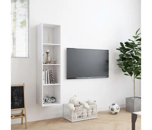 Grāmatu Plaukts, 143X30X36 Cm, Balts Vidaxl