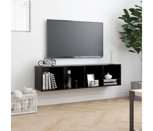 Grāmatu Plaukts, 143X30X36 Cm, Melns Vidaxl