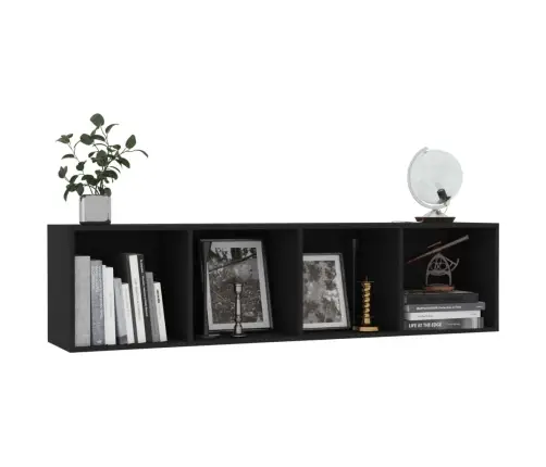 Grāmatu Plaukts, 143X30X36 Cm, Melns Vidaxl