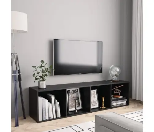 Grāmatu Plaukts, 143X30X36 Cm, Melns Vidaxl