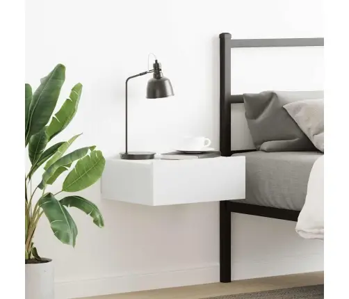 Naktsskapītis, 40X30X15 Cm, Inženierijas Koks, Balts Vidaxl