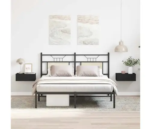 Seina Öökapid 2 Tk Must 40 X 30 X 15 Cm Tehispuit