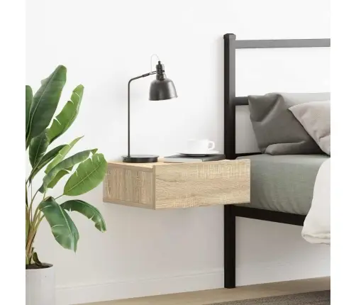 Pakabinamas Naktinis Staliukas, Ąžuolo, 40X30X15cm Mediena