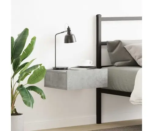 Pakabinamas Naktinis Staliukas, Betono, 40X30X15cm Mediena