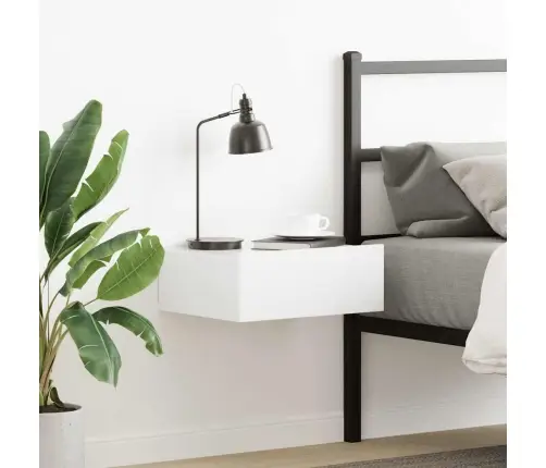 Seina Öökapp Kõrgläikega Valge 40 X 30 X 15 Cm Tehispuit