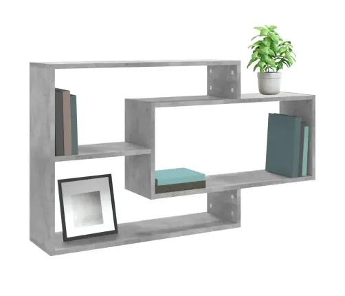 Sienas Plaukti, 104X20X58,5Cm, Betona Pelēki, Inženierijas Koks Vidaxl Sienas Plaukti, 104X20X58,5Cm, Betona Pelēki, Inženierijas Koks Vidaxl