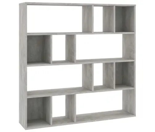 Istabas Aizslietnis/Grāmatu Plaukts, 110X24X110 Cm, Pelēks Vidaxl