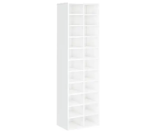 Spintelė Batams, Baltos Spalvos, 54X34X183cm Mdp, Labai Blizgi