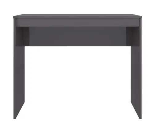 Rašomasis Stalas, Pilkas, 90X40X72cm Apdirbta Mediena, Blizgus