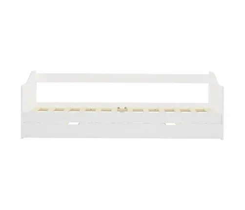 Izvelkams Dīvāna Rāmis, Balts, Priedes Koks, 90X200 Cm Vidaxl