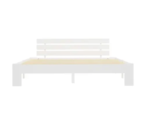 Lovos Rėmas Su Galvūgaliu, Baltas, 160X200 cm Pušies Masyvas