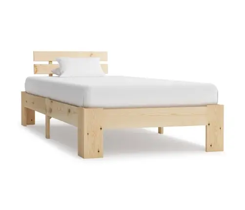 Lovos Rėmas, 90X200 cm Pušies Medienos Masyvas