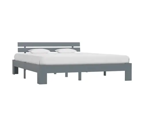 Voodiraam, Hall, Tugevast Männipuidust, 180 X 200 Cm