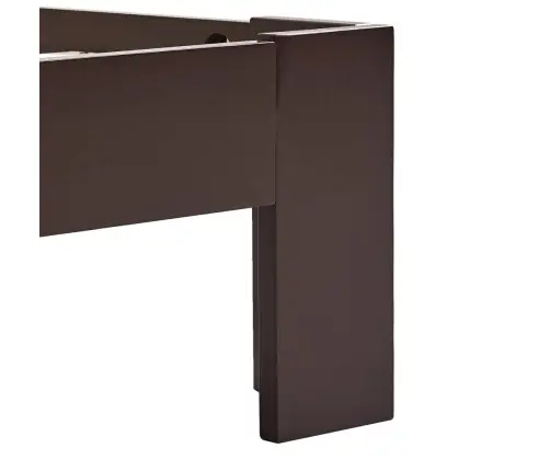 Gultas Rāmis, Tumši Brūns, Priedes Masīvkoks, 140X200 Cm Vidaxl