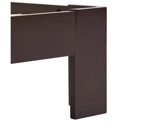 Voodiraam, Tumepruun, Tugevast Männipuidust, 160 X 200 Cm