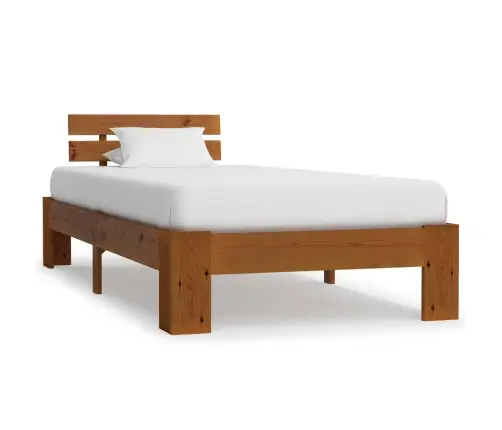 Voodiraam, Meekarva, Tugevast Männipuidust, 100 X 200 Cm