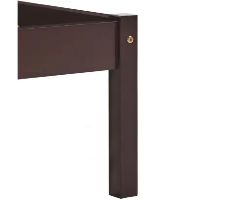 Gultas Rāmis, Tumši Brūns, Priedes Masīvkoks, 180X200 Cm Vidaxl