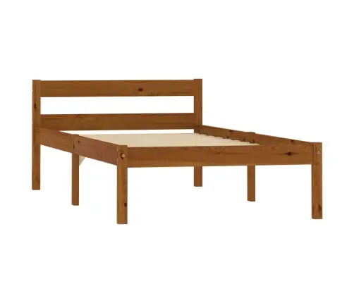 Lovos Rėmas, Medaus Rudos Sp., 100X200cm Pušies Med. Masyvas