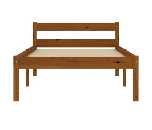 Lovos Rėmas, Medaus Rudos Sp., 100X200cm Pušies Med. Masyvas