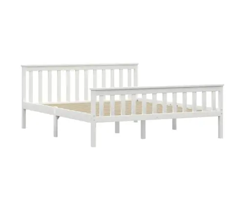 Lovos Rėmas, Baltas, 160X200cm Pušies Medienos Masyvas