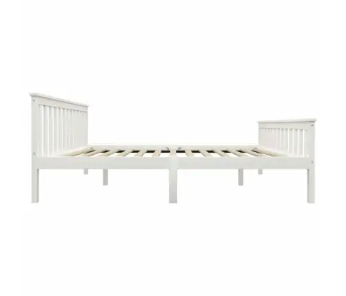 Lovos Rėmas, Baltas, 160X200cm Pušies Medienos Masyvas