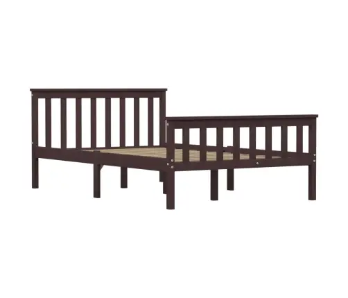 Lovos Rėmas, Tamsiai Rudos Spalvos, 120X200cm Pušies Masyvas