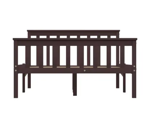 Lovos Rėmas, Tamsiai Rudos Spalvos, 120X200cm Pušies Masyvas