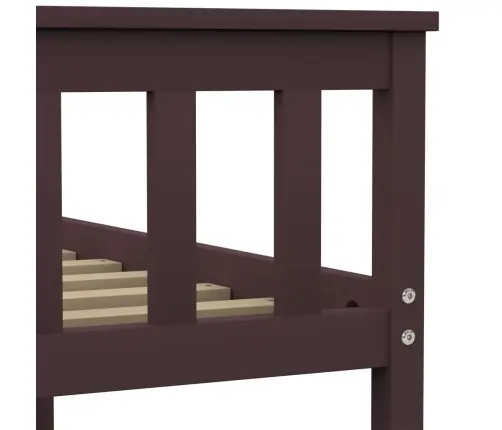 Lovos Rėmas, Tamsiai Rudos Spalvos, 120X200cm Pušies Masyvas