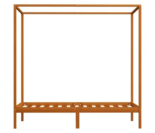 Baldahhiinvoodi Raam, Meepruun, Männipuit, 90 X 200 Cm