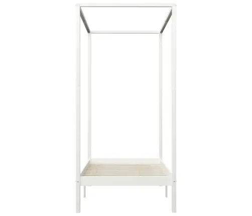 Baldahhiinvoodi Raam, Valge, Männipuit, 100 X 200 Cm