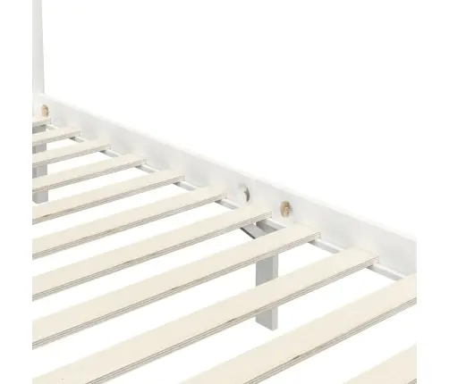 Baldahhiinvoodi Raam, Valge, Männipuit, 100 X 200 Cm