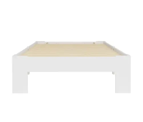 Gulta, Balta, 90X200 Cm, Priedes Masīvkoks Vidaxl