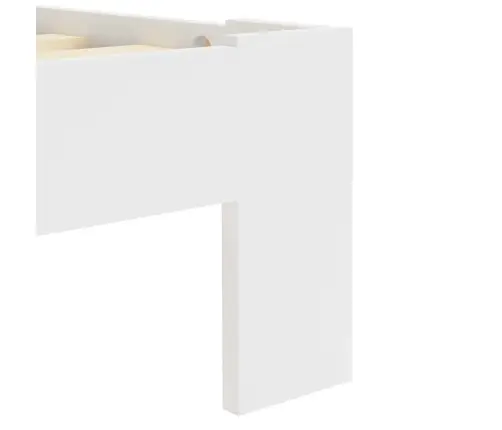 Voodiraam Valge, Toekast Männipuidust, 160 X 200 Cm