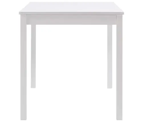 Virtuves Galds, Balts, 140X70X73 Cm, Priedes Koks Vidaxl