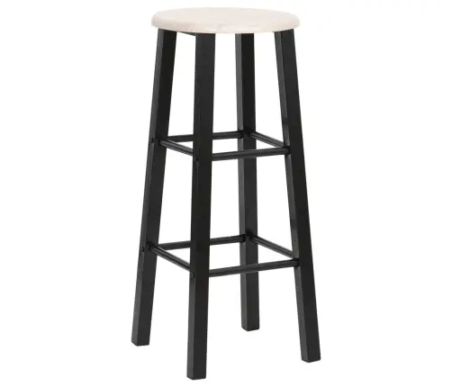 Bāra Krēsli, 2 Gab., Melns Mdf   Vidaxl