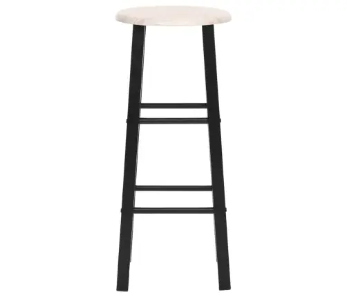 Bāra Krēsli, 2 Gab., Melns Mdf   Vidaxl