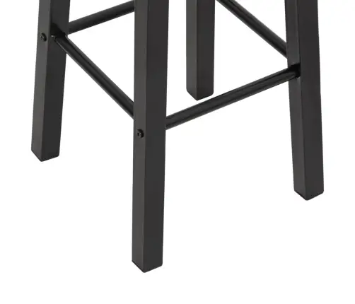 Bāra Krēsli, 2 Gab., Melns Mdf   Vidaxl