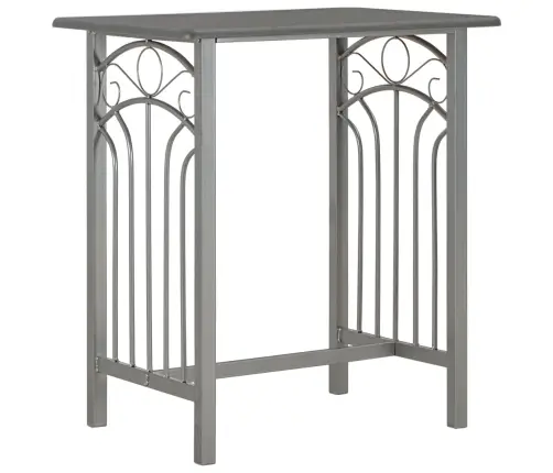 Baro Baldų Komplektas, 3 D., Antracito Sp., Mediena Ir Plienas