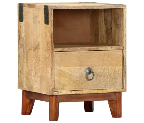 Naktsskapītis, 40X30X52 Cm, Neapstrādāts Mango Masīvkoks Vidaxl