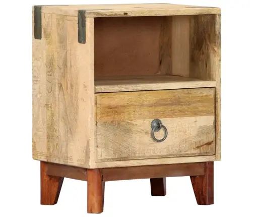 Naktsskapītis, 40X30X52 Cm, Neapstrādāts Mango Masīvkoks Vidaxl