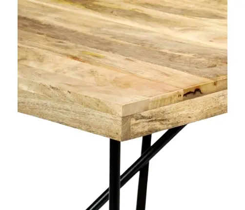 Valgomojo Stalas, 180X90X76cm Mango Medienos Masyvas