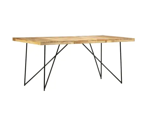 Valgomojo Stalas, 180X90X76cm Mango Medienos Masyvas