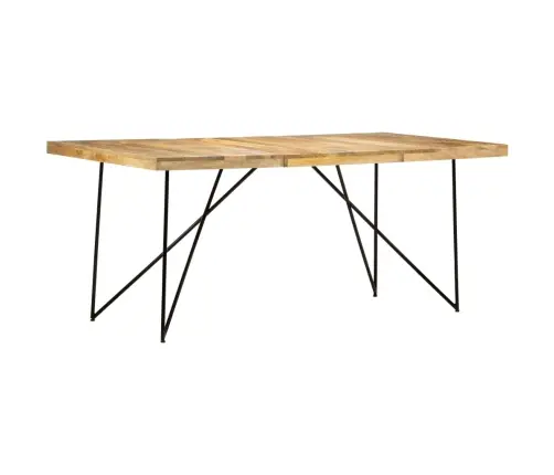 Valgomojo Stalas, 180X90X76cm Mango Medienos Masyvas