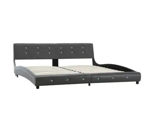 Gultas Rāmis, Pelēka Mākslīgā Āda, 180X200 Cm Vidaxl