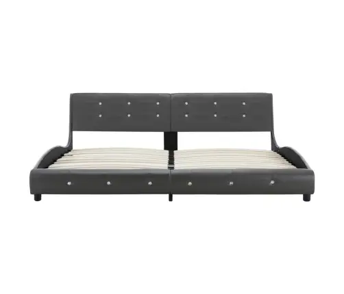 Gultas Rāmis, Pelēka Mākslīgā Āda, 180X200 Cm Vidaxl