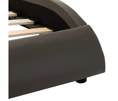 Gultas Rāmis Ar Led Apgaismojumu, Bez Matrača, Pelēks Un Balts, 120X190 Cm Vidaxl