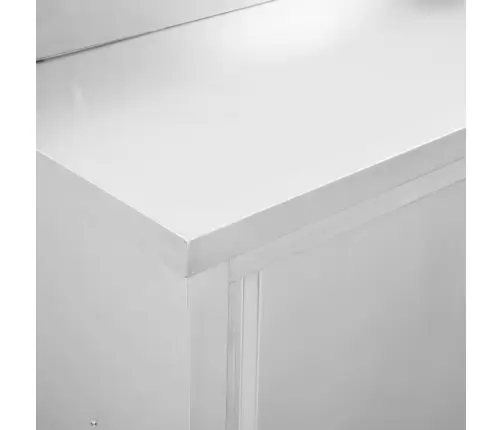 Darba Galds Ar Bīdāmām Durvīm, 100X50X(95-97) Cm, Tērauds Vidaxl