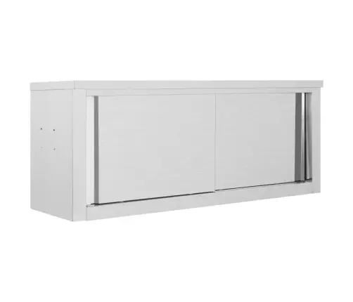 Virtuves Sienas Skapis Ar Bīdāmām Durvīm, 120X40X50 Cm, Tērauds Vidaxl